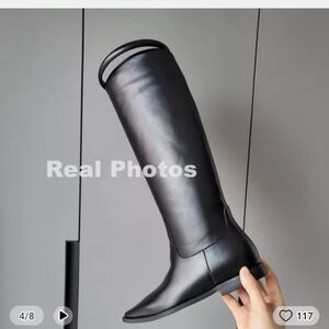 Veto Cuolo Knee High black shine boots Vero Cuolo US (9.5-10) EU (42) 26 cm